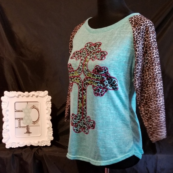 Unbranded Tshirt top sz L. Mint color - Picture 2 of 4